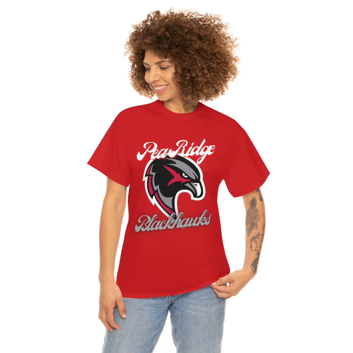 Unisex Heavy Cotton Tee - Pea Ridge BlackHawks