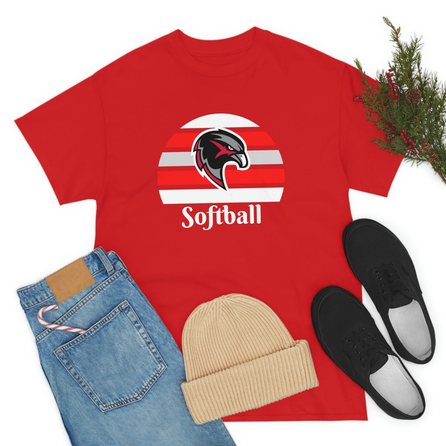 Unisex Heavy Cotton Tee - Softball 8