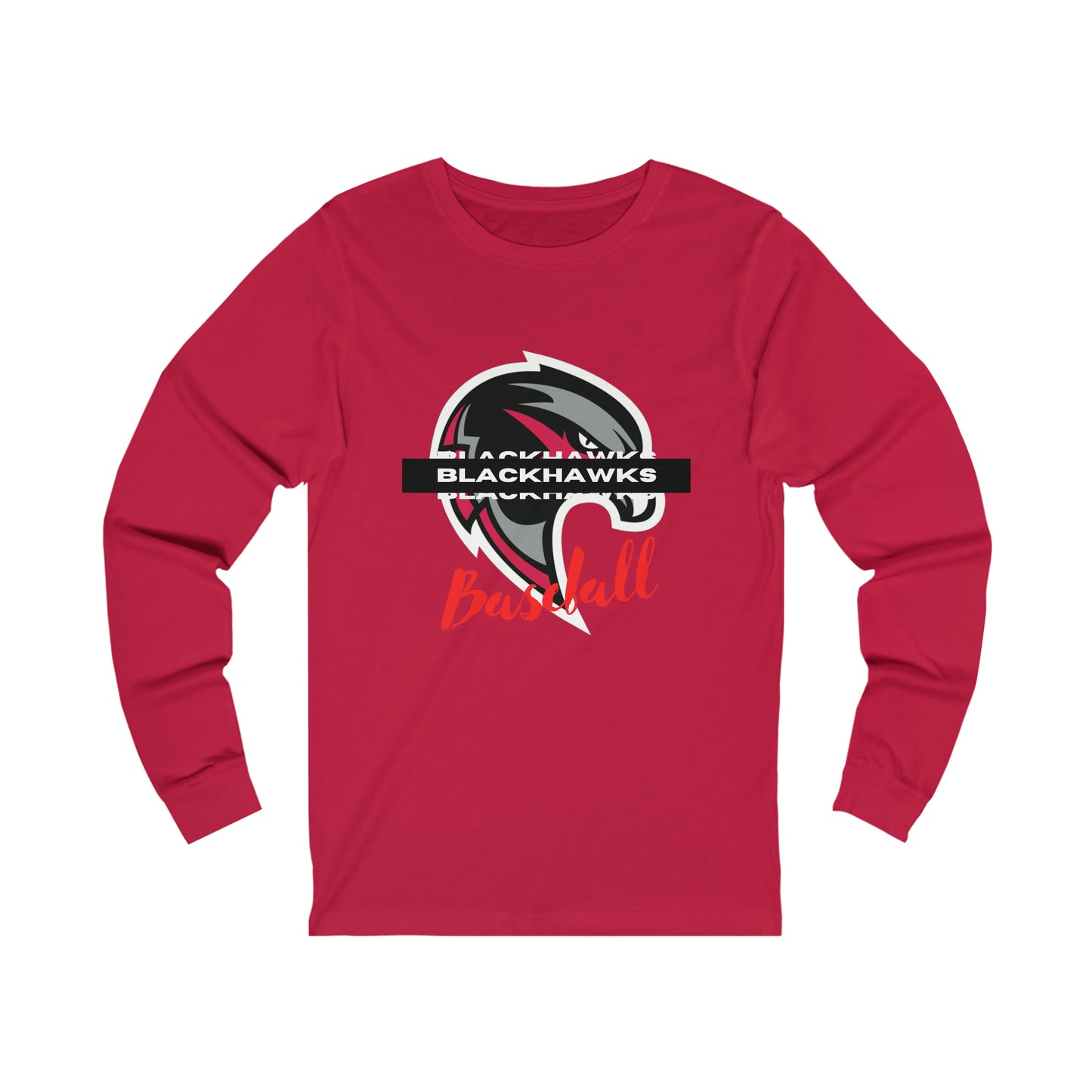 Unisex Jersey Long Sleeve Tee - Pea Ridge Baseball 6