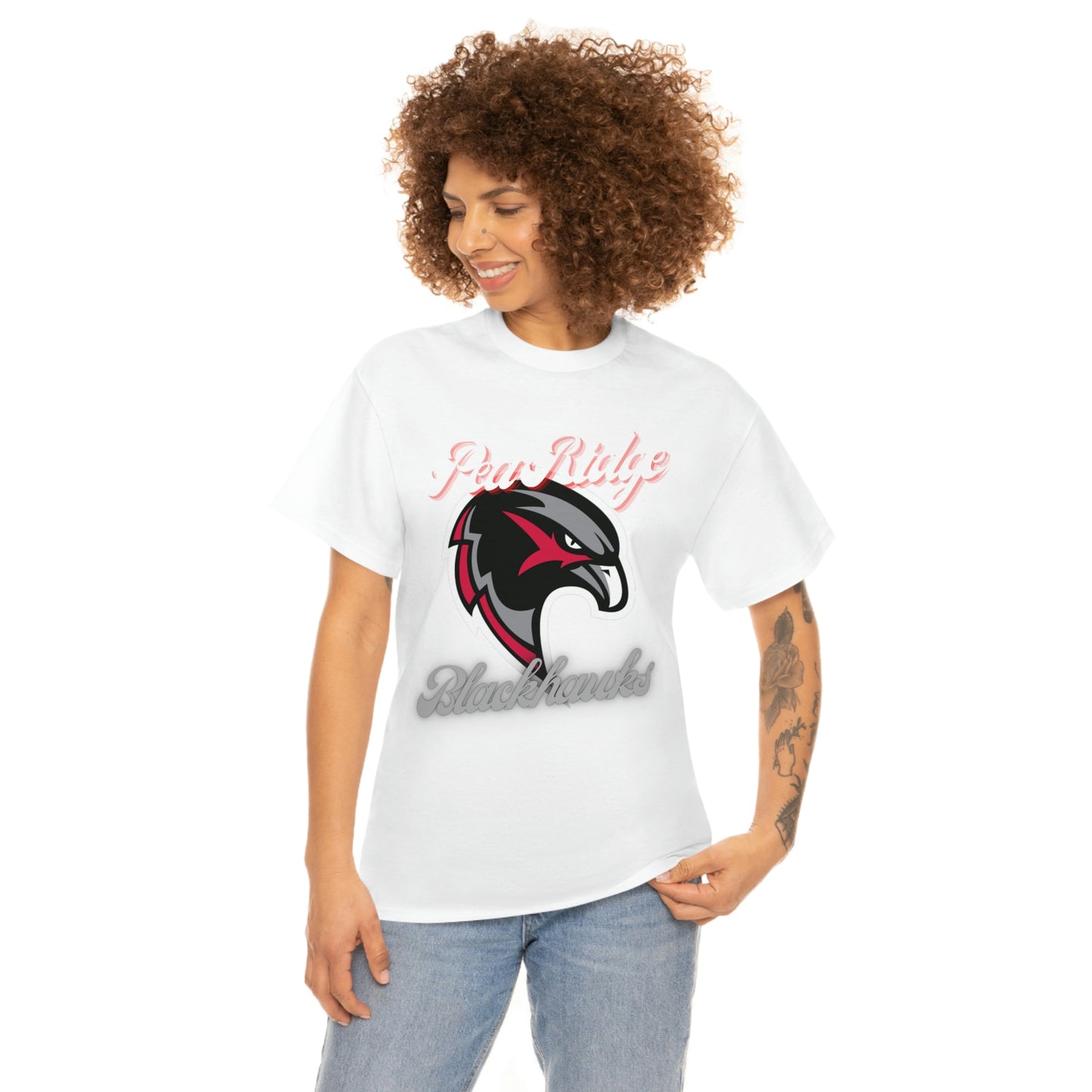 Unisex Heavy Cotton Tee - Pea Ridge BlackHawks