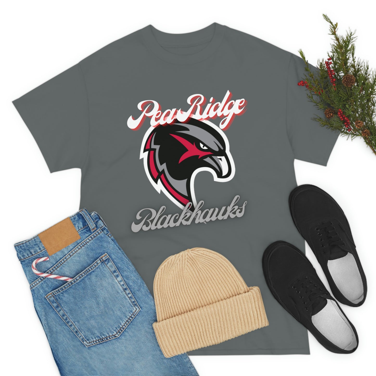 Unisex Heavy Cotton Tee - Pea Ridge BlackHawks