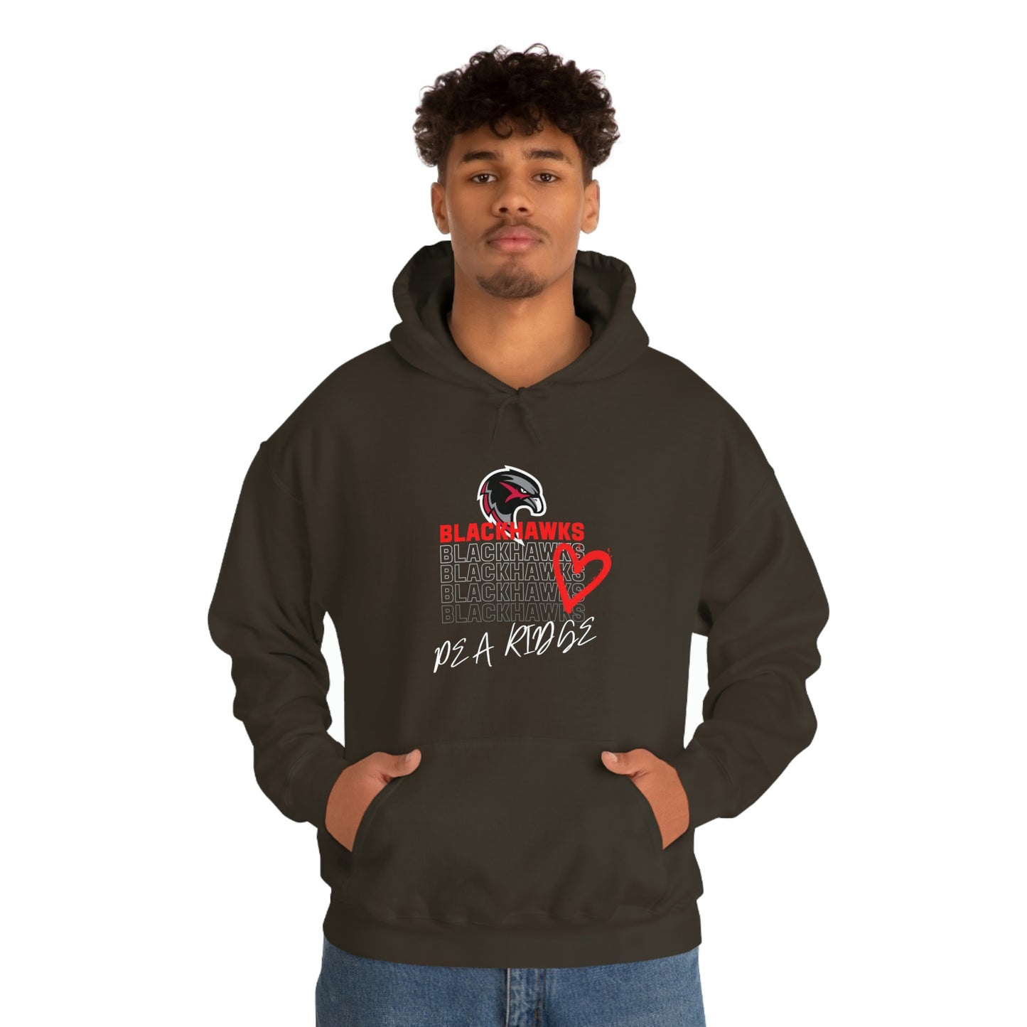 Unisex Heavy Blend™ Hooded Sweatshirt - Pea Ridge Heart