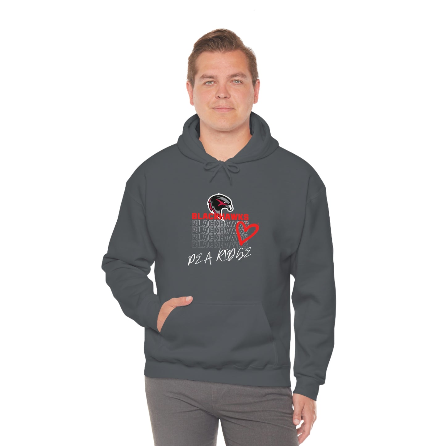 Unisex Heavy Blend™ Hooded Sweatshirt - Pea Ridge Heart