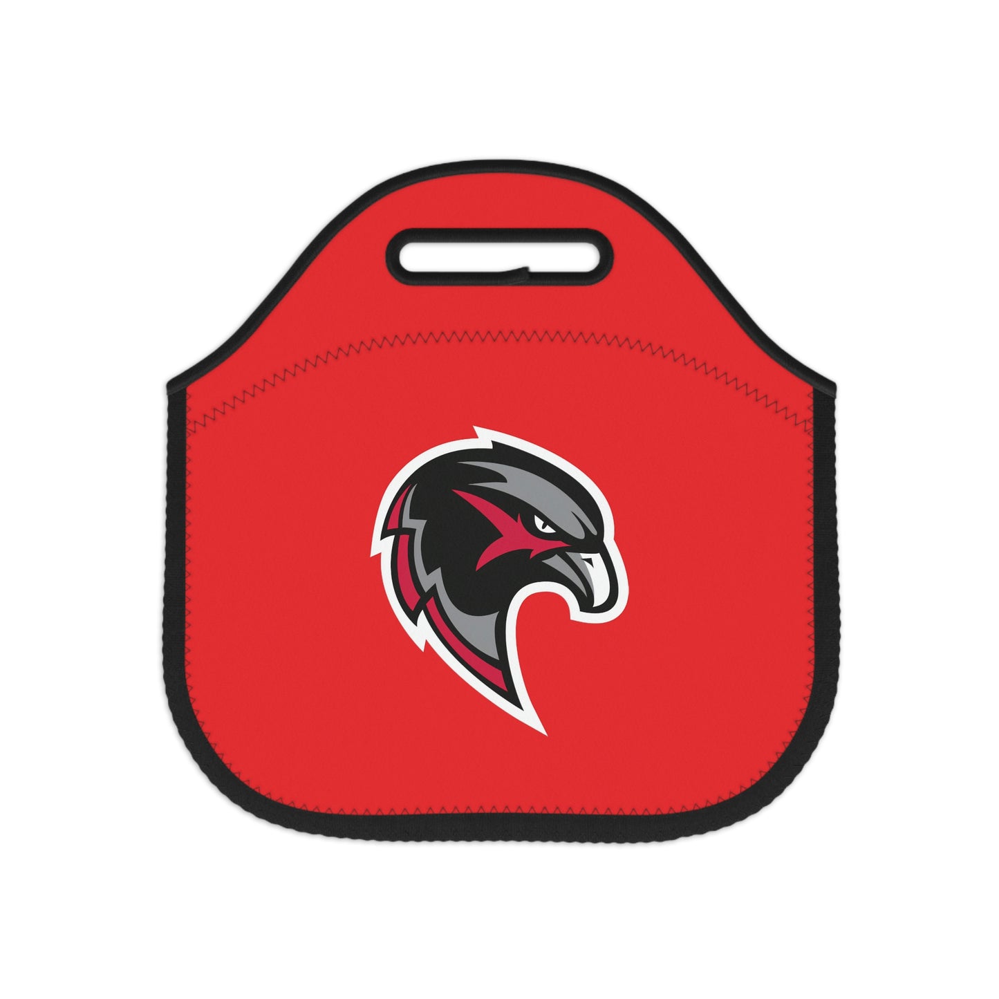 Neoprene Lunch Bag - Hawk Head - Red