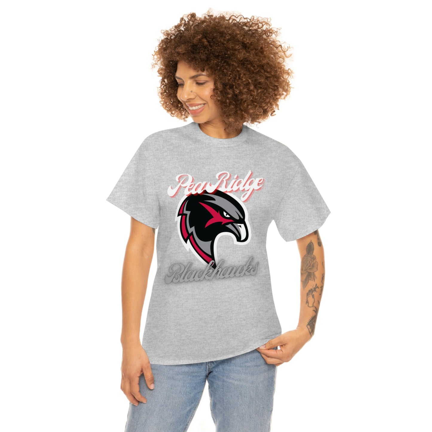 Unisex Heavy Cotton Tee - Pea Ridge BlackHawks