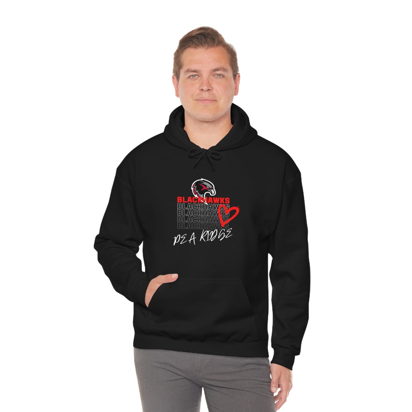 Unisex Heavy Blend™ Hooded Sweatshirt - Pea Ridge Heart