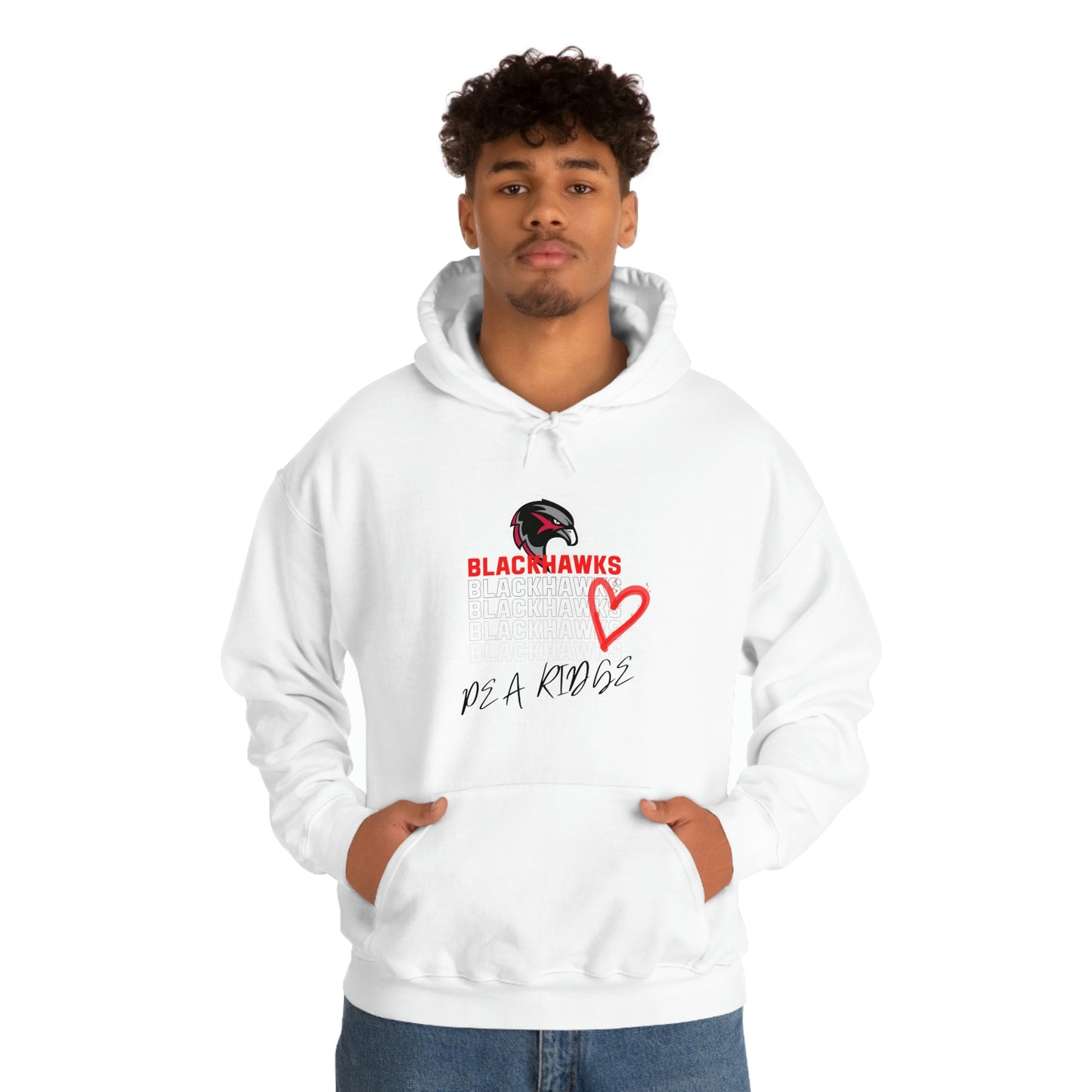 Unisex Heavy Blend™ Hooded Sweatshirt - Pea Ridge Heart