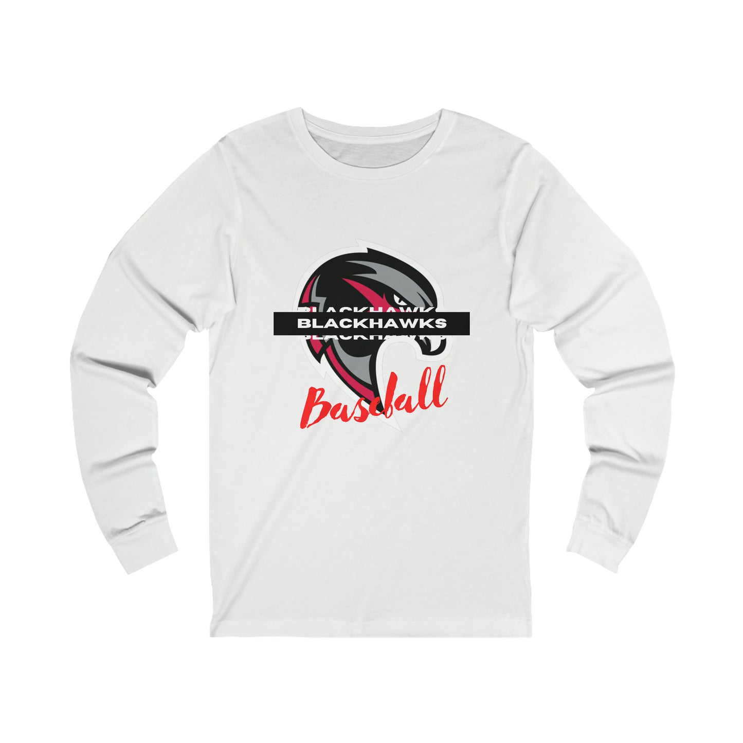 Unisex Jersey Long Sleeve Tee - Pea Ridge Baseball 6