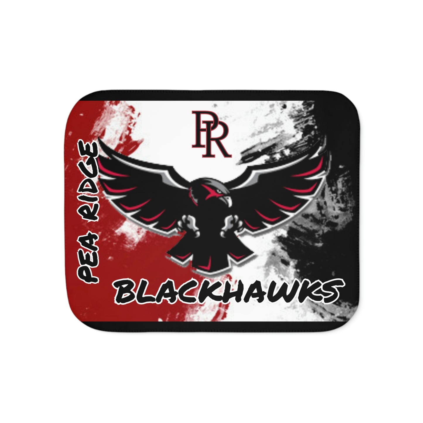 Pea Ridge Blackhawks - Flying Hawk Sherpa Blanket