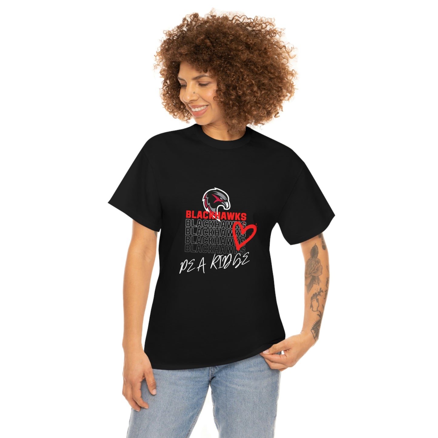 Unisex Heavy Cotton Tee - Pea Ridge Heart